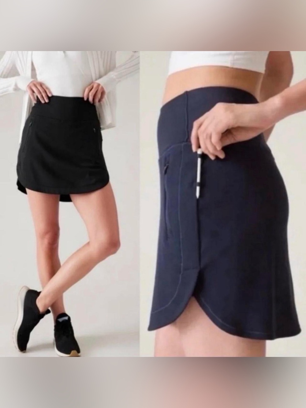 Athleta Black Fairway Golf Skort Size M